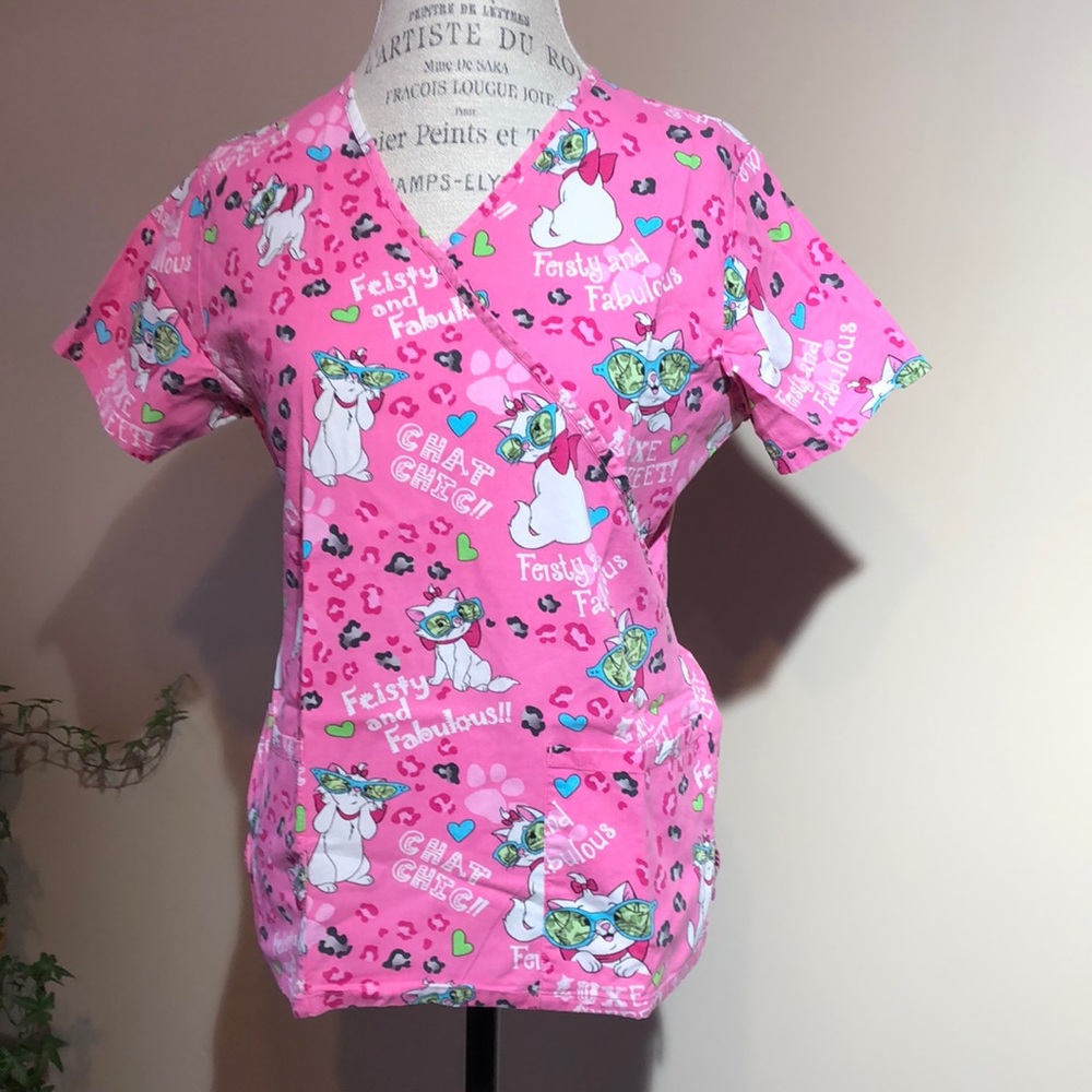 Aristocats Scrub Top